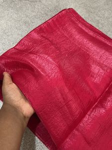 Vibrant Red Saree