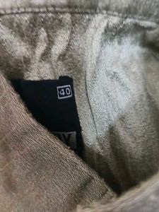Silver colour Silk Shinny Shirt