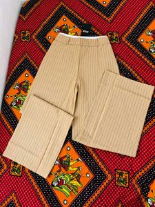 Striped Wide-Leg Trousers
