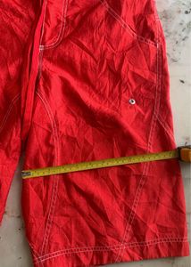 Utility Red Shorts
