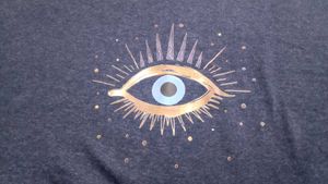 XS size Navy Evil Eye T-Shirt Dress long tshirt