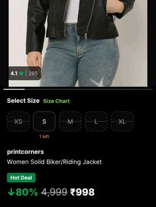 Edgy Black Faux Leather Jacket