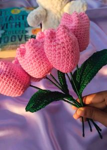 Crochet Pink Tulips 🌷💗
