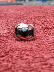 Statement Ring with Black Stone