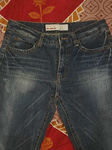 Blue Denim Flare Jeans, unisex
