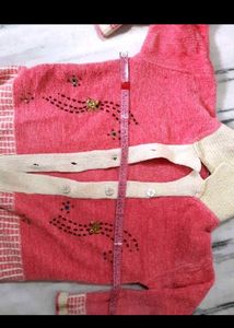 Cute Embellished Pink Cardigan