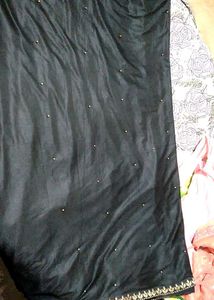 Elegant Black Saree with Blouse