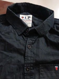 Stylish Black Peplum Shirt