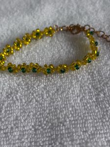 Beaded Flower Bracelet
