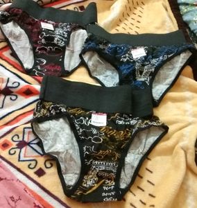 Branded Red Rose New Panties 3 in A Set