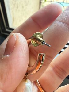 Elegant Gold Hoop Earrings with Pearl Drops