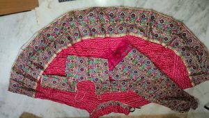 Traditional Pink Bandhani Chaniya Choli Set | Desi