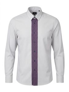 PAUL SMITH Contrast Placket Pinstripe Dress Shirt
