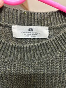 H&amp;M Green Knit Pullover Sweater