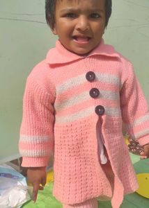 Cute Pink Sweater Set for Girls