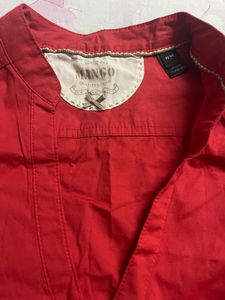 Mango Button Dress