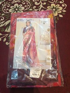 Beautiful Pink Fancy and Floral Saree