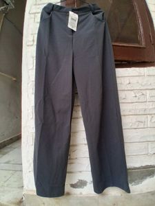 Grey Wide-Leg korean pant