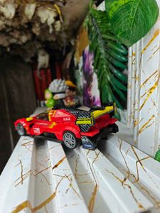 Red Race Car Building Blocks Toy