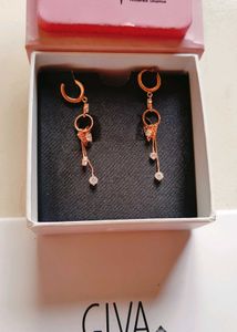Elegant Rose Gold Drop Earrings