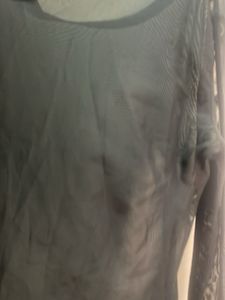 Sheer Black Long Sleeve Top