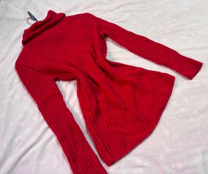 🎁Hot Red Turtleneck Sweater L