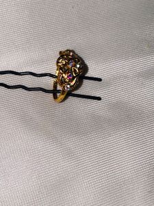 Vintage Style Gold Tone Cocktail Ring