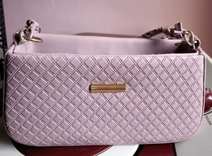 Chic Quilted Lavender Clutch Bag