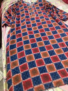 TwoPure Cotton Khadi Degain Kurti
