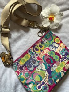 Coach Poppy Signature Graffiti Crossbody bag