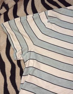 Striped T-Shirt with Cute Envelope Graphic