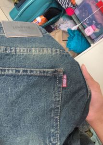 Vintage Dark Wash Straight Leg Jeans