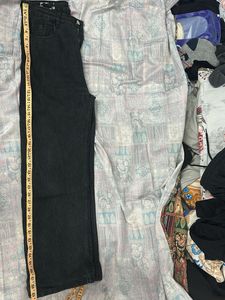 Washed Classic Black Denim Jeans