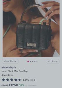 Modern Myth Black Mini Handbag