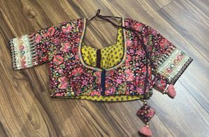 Floral Embroidered Indian Blouse