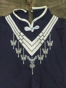 Cheongsam Embroidered Top