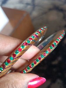 Elegant Rhinestone Bangles Set