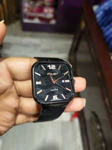 Stylish Black Quartz Watch