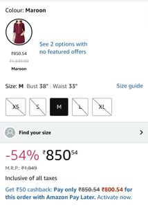 Maroon Casual Dress