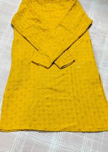 ETHNIC YELLOW KURTA