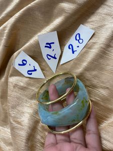 Free Ring with Resin Bangle Set