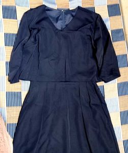Navy Blue Midi Dress