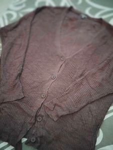 Cozy Maroon Cardigan