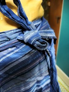 Wrapping Blue Skirt