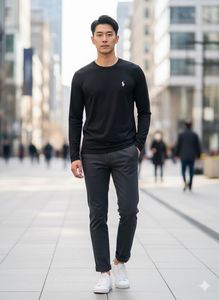 Ralph Lauren Black Long Sleeve Dry Fit T-Shirt