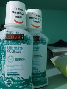 Clove Mouthwash - Icy Mint Fresh Breath PACK OF 2