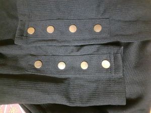 Chic Black Button Detail Bodysuit