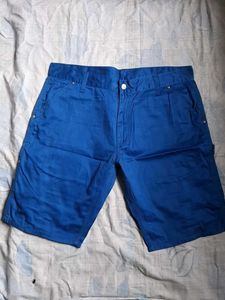 Men's Blue Cargo Shorts