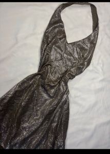 (can be altered )Sparkly Halter Neck Dress