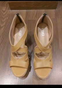 ELLE Tan Platform Heels